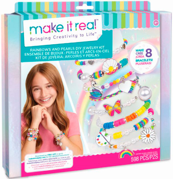 Набір для виготовлення прикрас Make it Real Кольорова перлина 598 шт. (MR1729)